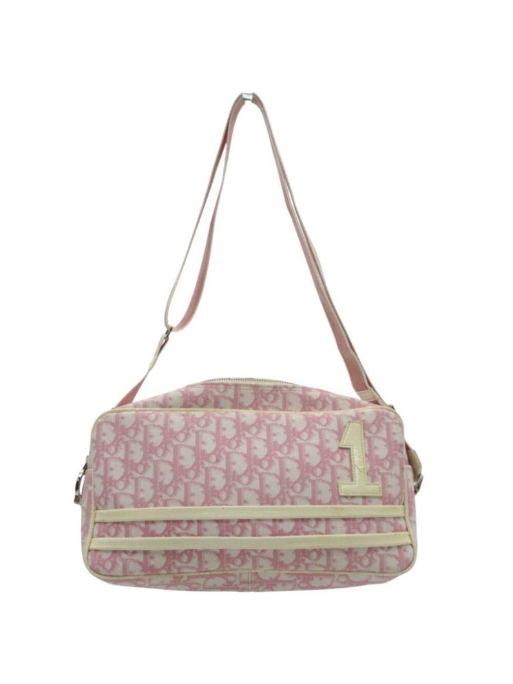 Dior Shoulder Bag Trotter Pattern Numbering Crossbody Purse Pink